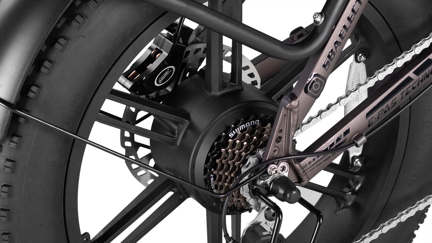 SBA BIKE S6 PRO vélo électrique Pliable avec Accélérateur et Assistance au Pédalage - solide,  Bonnes affaires - Faites VITE !!