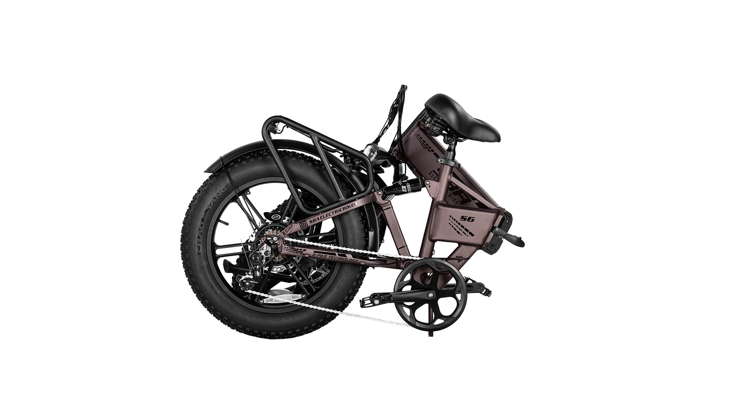 SBA BIKE S6 PRO vélo électrique Pliable avec Accélérateur et Assistance au Pédalage - solide,  Bonnes affaires - Faites VITE !!
