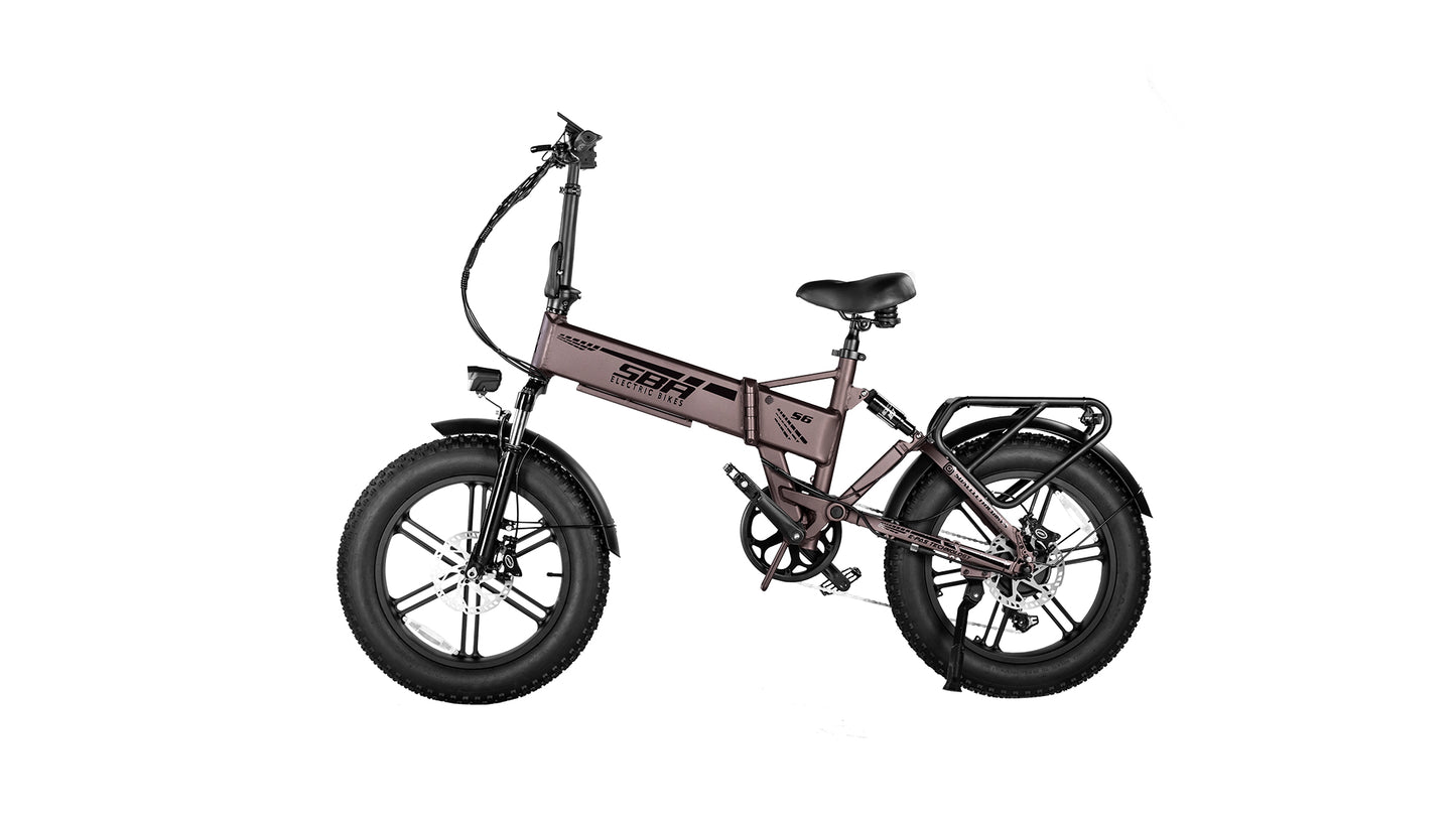 SBA BIKE S6 PRO vélo électrique Pliable avec Accélérateur et Assistance au Pédalage - solide,  Bonnes affaires - Faites VITE !!