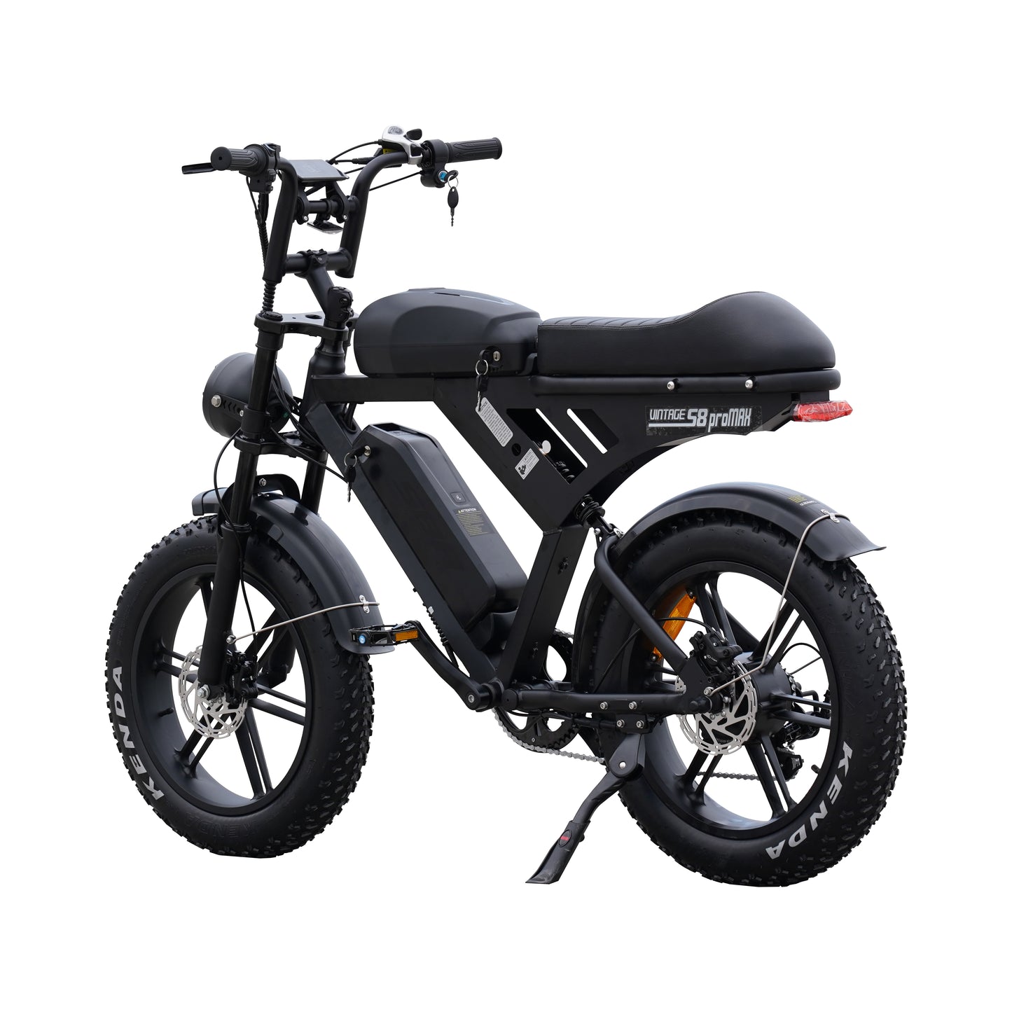 S8 Vintage Power Max – Double Batterie 120KM | 750W | 50Km/h | Autonomie Longue Durée | pneu large tout-terrain de 20 pouces.