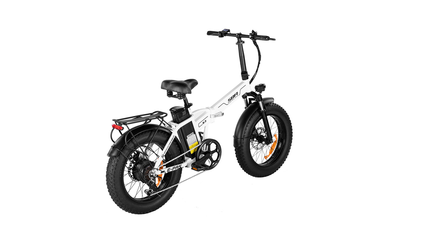 SBA BIKE S3 vélo électrique Pliable avec Accélérateur et Assistance au Pédalage - Bons plans à saisir !