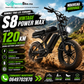 S8 Vintage Power Max – Double Batterie 120KM | 750W | 50Km/h | Autonomie Longue Durée | pneu large tout-terrain de 20 pouces.