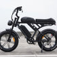S8 Vintage Power Max – Double Batterie 120KM | 750W | 50Km/h | Autonomie Longue Durée | pneu large tout-terrain de 20 pouces.