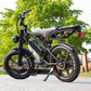 S8 Vintage Vélo électrique de route 500W, Ebike 48V 15Ah avec batterie au lithium amovible, autonomie de 50 km, pneu large tout-terrain de 20 pouces. - Electricbikema
