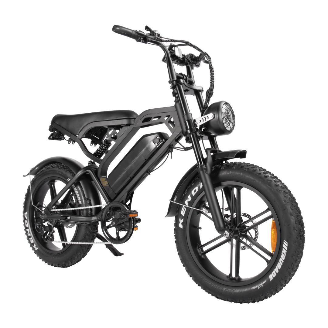 S8 Vintage Vélo électrique de route 500W, Ebike 48V 15Ah avec batterie au lithium amovible, autonomie de 50 km, pneu large tout-terrain de 20 pouces. - Electricbikema